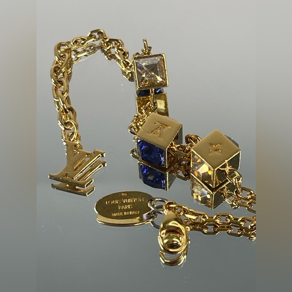 Louis Vuitton Gamble Bracelet Cube Gold Tone Bracelet - Picture 6 of 9